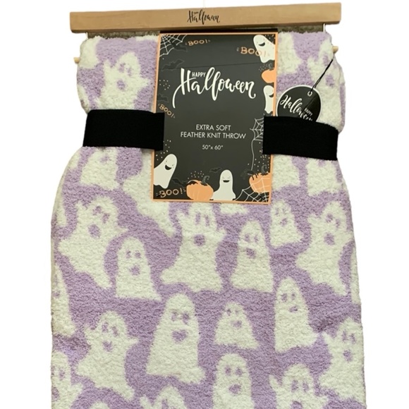 Halloween Ghost Blanket Purple Tiktok - Picture 1 of 3